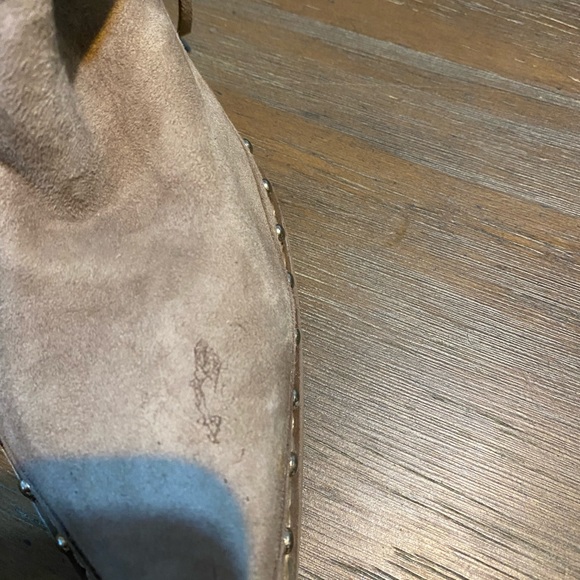 Sam Edelman Willie Pointed Toe Western Block Heel Womens Fringe Ankle Bootie - Picture 7 of 8